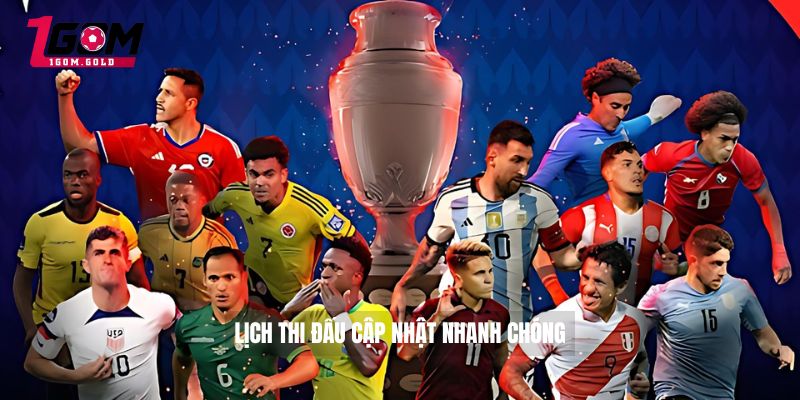 Lịch thi đấu cập nhật nhanh chóng 